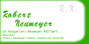 robert neumeyer business card